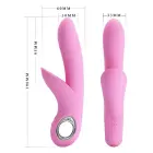 PRETTY LOVE Carol кролик-вибратор – 18 cm (7″) – розовый — Фото 6