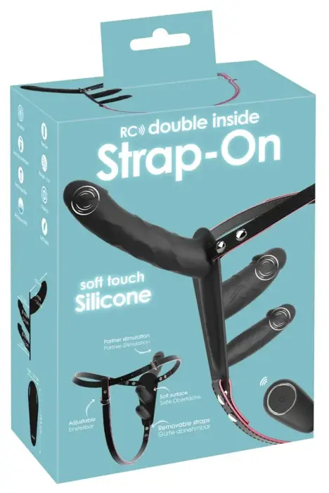 You2Toys RC Double Inside Strap-On – dual internal vibration harness-free strap-on – remote control