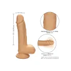 Реалистичный дилдо с двойной плотностью и присоской – 13 cm (5″) – телесный — Фото 4