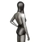 Radiance Hooded Deep V Bodysuit – Black – One Size — Photo 7