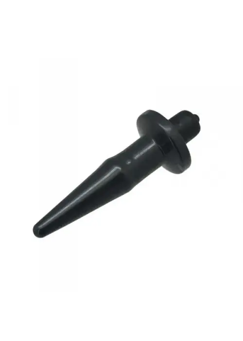 Anālais spraudnis ar vibrāciju – 12.4 cm – Melns Foto 3