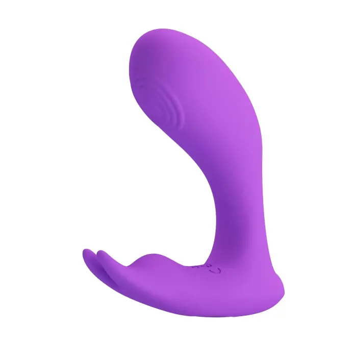 PRETTY LOVE Idabelle valkājams vibrators ar diviem motoriem un pulsa viļņiem – 18 cm (7″) – violets Foto 4