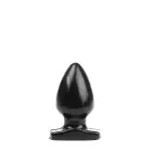 Pīķa formas anālais spraudnis – 10.5 cm – Melns — Foto 1