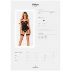 Editya Corset with Garter Straps and Back Closure – Black – M — Photo 7