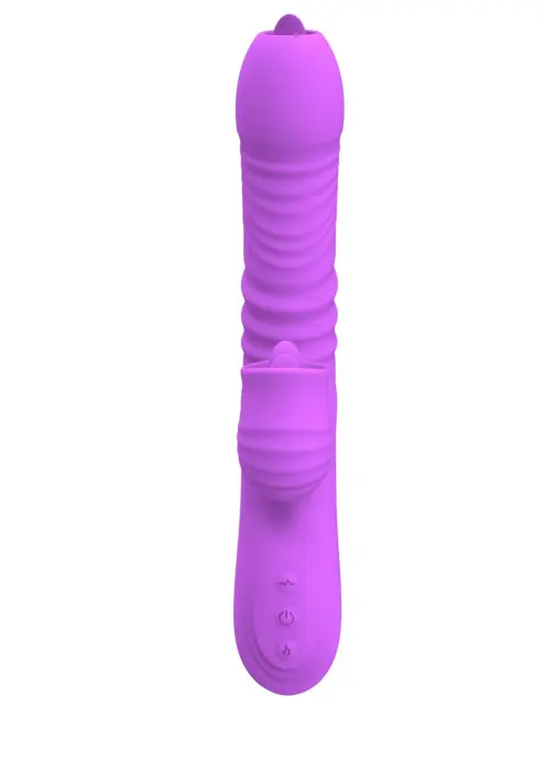 Wibrator-Fanny USB vibrators – 18 cm (7″) – violets Foto 3