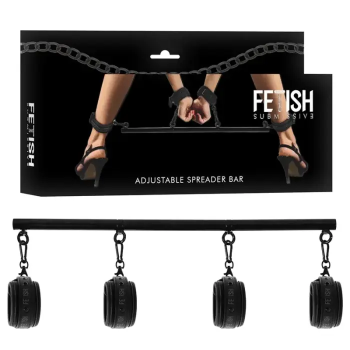 Fetish Submissive регулируемая модульная распорная штанга – 62 см