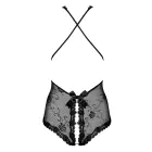 Obsessive Fiorenta Lace Bodysuit with Open Crotch – L/XL — Photo 9
