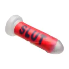 SLUT - Raudonas dildo - 18.5 cm (7.3″) — Nuotrauka 3