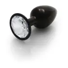 Round Gem Butt Plug – S – Black — Photo 6