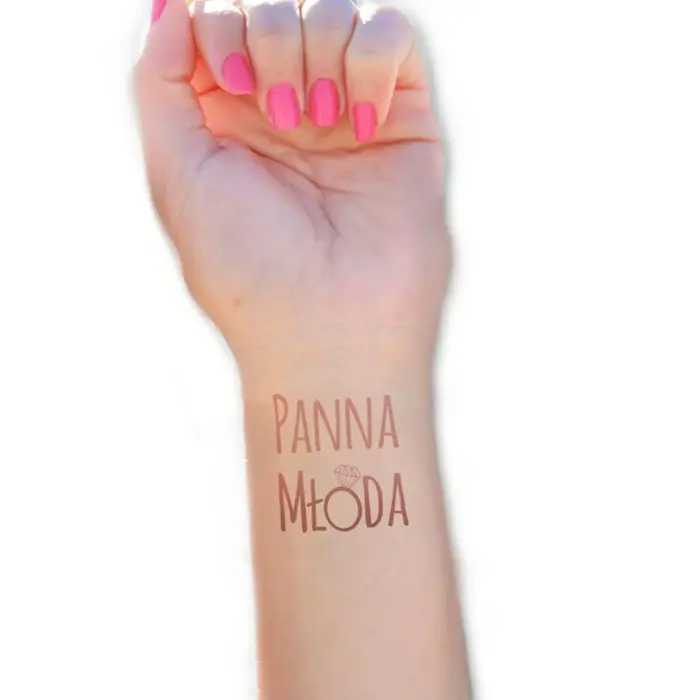 Gry - Zestaw 12 ROSE GOLD tatuaży na wieczór panieński Foto 5