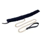 Sportsheets Cougar Blue Collar & Leash Set with Faux Fur Lining, Adjustable — Foto 4