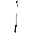 Bad Kitty Crop Set – handle + flogger, crop & cane – black — Photo 1