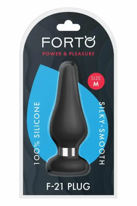 FORTO F-21 Tear Drop анальная пробка – M – Черный