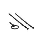 NMC 3 IN 1 Silicone Urethral Sound Kit – higiēniska elastīgā sistēma – melns — Foto 3