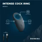 Boners Rechargeable Vibrating Silicone Partner Ring – Blue — Photo 3