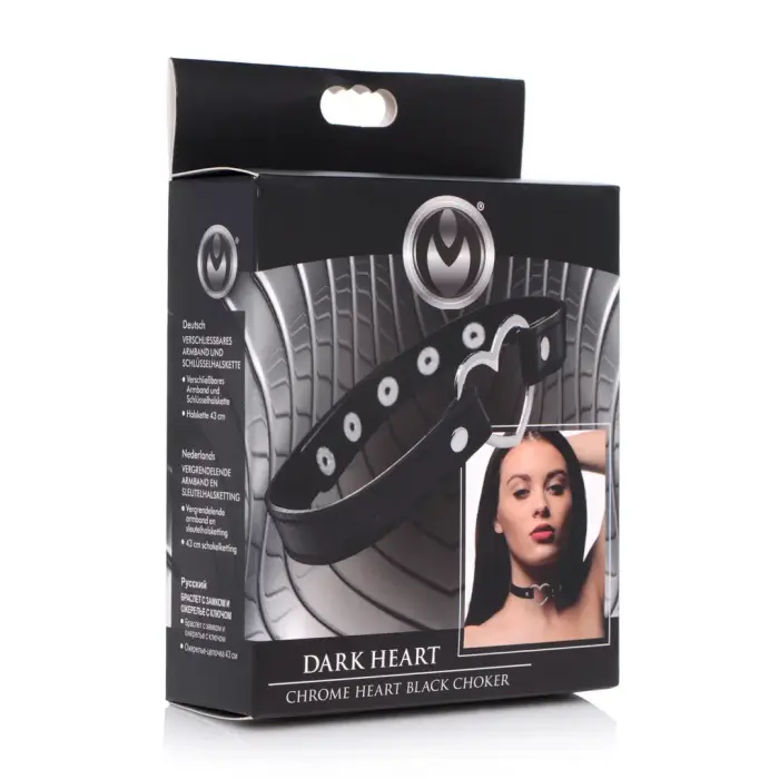 Dark Heart Chrome Heart чёрный ошейник