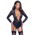 Cottelli Collection Bondage Body Black Matte Look with Sleeves & Cuffs – L — Photo 3