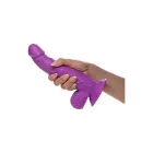 POP reālistisks dildo ar sēkliniekiem un piesūcekni – 19 cm (7.5″) – violets — Foto 10