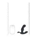 Sildošs un vibrējošs silikona prostatas masieris – 14 cm (5.5″) – Melns — Foto 8