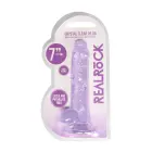 Realistic Dildo with Balls and Suction Cup – 18 cm (7″) – Purple — Photo 1