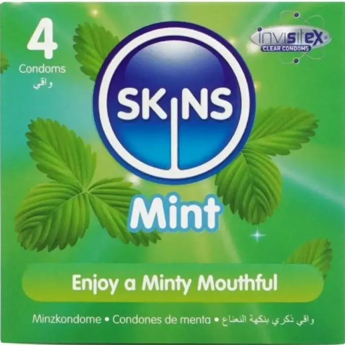 Skins Mint ультратонкие презервативы – 4 шт.