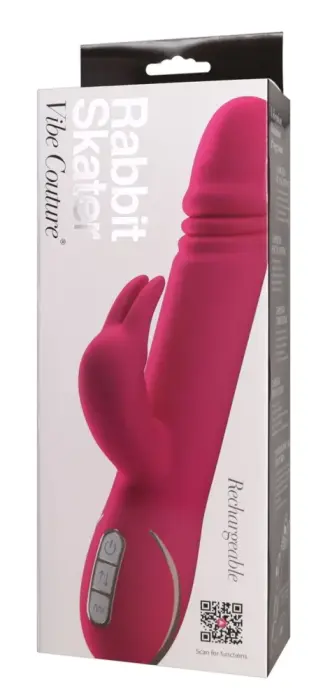 Rabbit Skater вибратор – 23 см (9″) – розовый