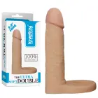 LoveToy The Ultra Soft Double – strap-on gredzena dildo – TPE – 5,8" — Foto 1
