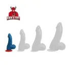Fuck & Fist Thor S anatoomiline dildo eemaldatava iminapaga – 16 cm (6.3″) – sinine — Foto 3