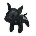 S-Line Plushie Pups – novelty plush toy – 'Fuck' print – black — Photo 1