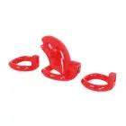 Plastmasas šķīstības būris – sarkans — Foto 4