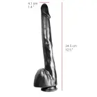 Dildorama 515 Line Realistic Dildo – 31.75 cm (12.5″) – Black — Photo 3