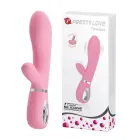PRETTY LOVE Thomas кролик-вибратор для точки G – 18 см (7″) – розовый — Фото 1
