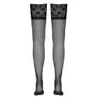 Hold-up stockings with lace band – Black — Photo 5