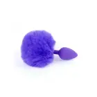 Plug-Jewellery triušio uodegos analinis kištukas – 6.5 cm (2.6″) – Violetinis — Nuotrauka 3