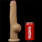 Love Toy kahekihiline silikoonist dildo käepidemega – 28 cm (11″) – Nahavärv — Foto 17