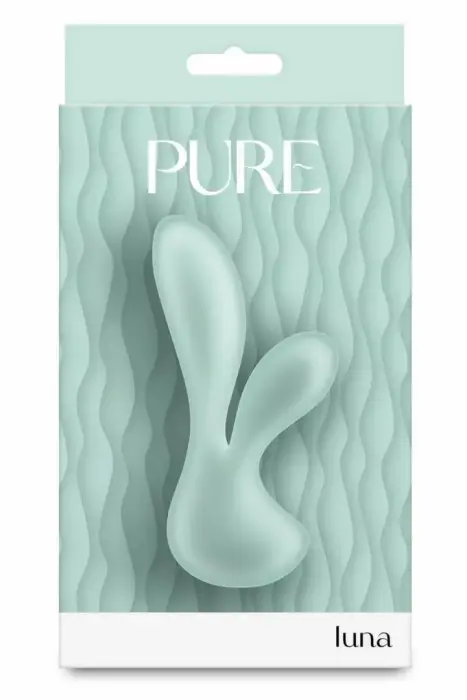 NS Novelties Pure Luna двухслойный силиконовый вибратор – бирюзовый – 10,6 см