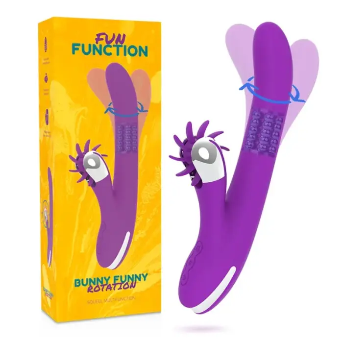 Fun Function Bunny Funny Rotation 2.0 кролик-вибратор – 24 см (9.4″) – розовый