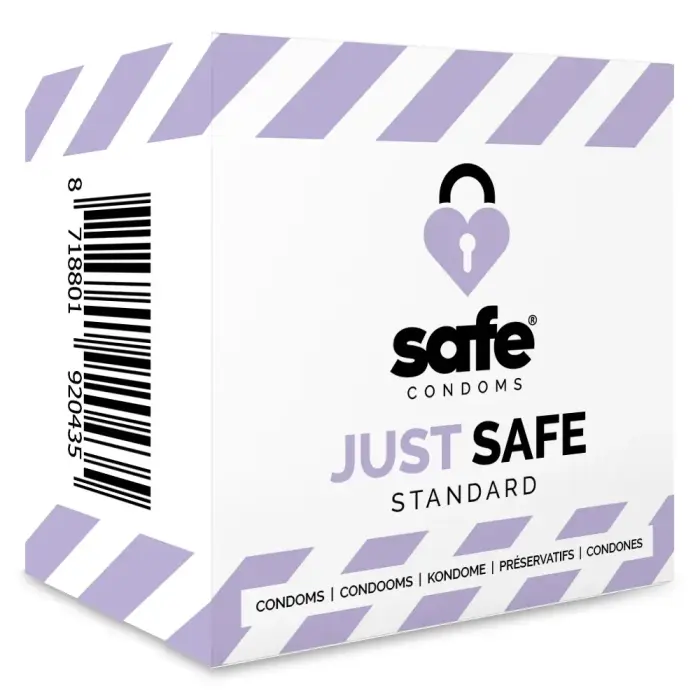 Safe Just Safe Anatomically Shaped Latex Condoms – 5 pcs