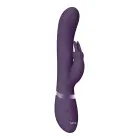 May oro pulso, G taško ir klitorio triušio vibratorius – 11.8 cm – violetinis — Nuotrauka 4