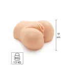 Wet Pussy Galore vibruojantis masturbatorius – kūno spalva — Nuotrauka 1
