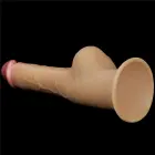 Love Toy Dual-Layered Silicone Dildo with Handle – 24 cm (9.5″) – Skin — Photo 9