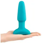 b-Vibe Rimming 2 analinis vibratorius su besisukančiais perlais – 15 cm (5.9″) – Mėlynas — Nuotrauka 5