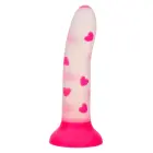 Glow Stick Heart dildo – tumsā spīdošs — Foto 1