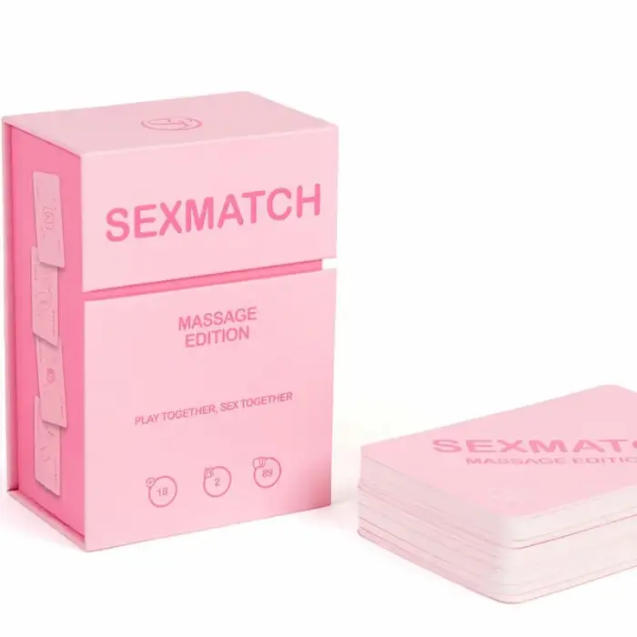 SecretPlay Sexmatch Massage Edition эротическая карточная игра для пар, 89 карт