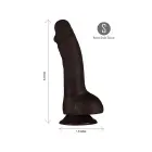 Maia Toys Phoenix realistiškas dildo su siurbtuku – 20 cm (8″) – ruda — Nuotrauka 2