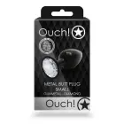 Round Gem Butt Plug – S – Black — Photo 2
