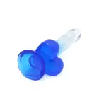 Kiotos Cox krāsains dildo – 18.5 cm (7.3″) – Caurspīdīgs/zils — Foto 7