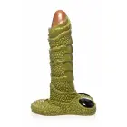 XR Brands Giant Scaly Swamp – milzu dildo skulptūra – zaļa – 90 cm — Foto 3
