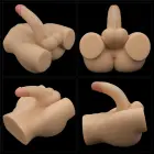 LoveToy Streetgirl's #14 with Bendable Dildo – premium masturbatorius su lanksčiu dildo, TPE — Nuotrauka 14
