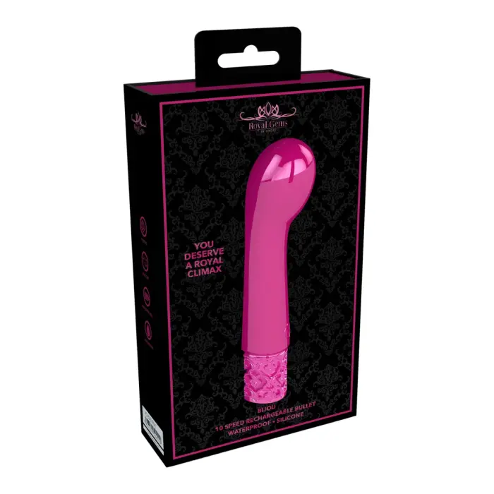 Bijou перезаряжаемый вибратор для точки G – 18 cm (7″) – розовый